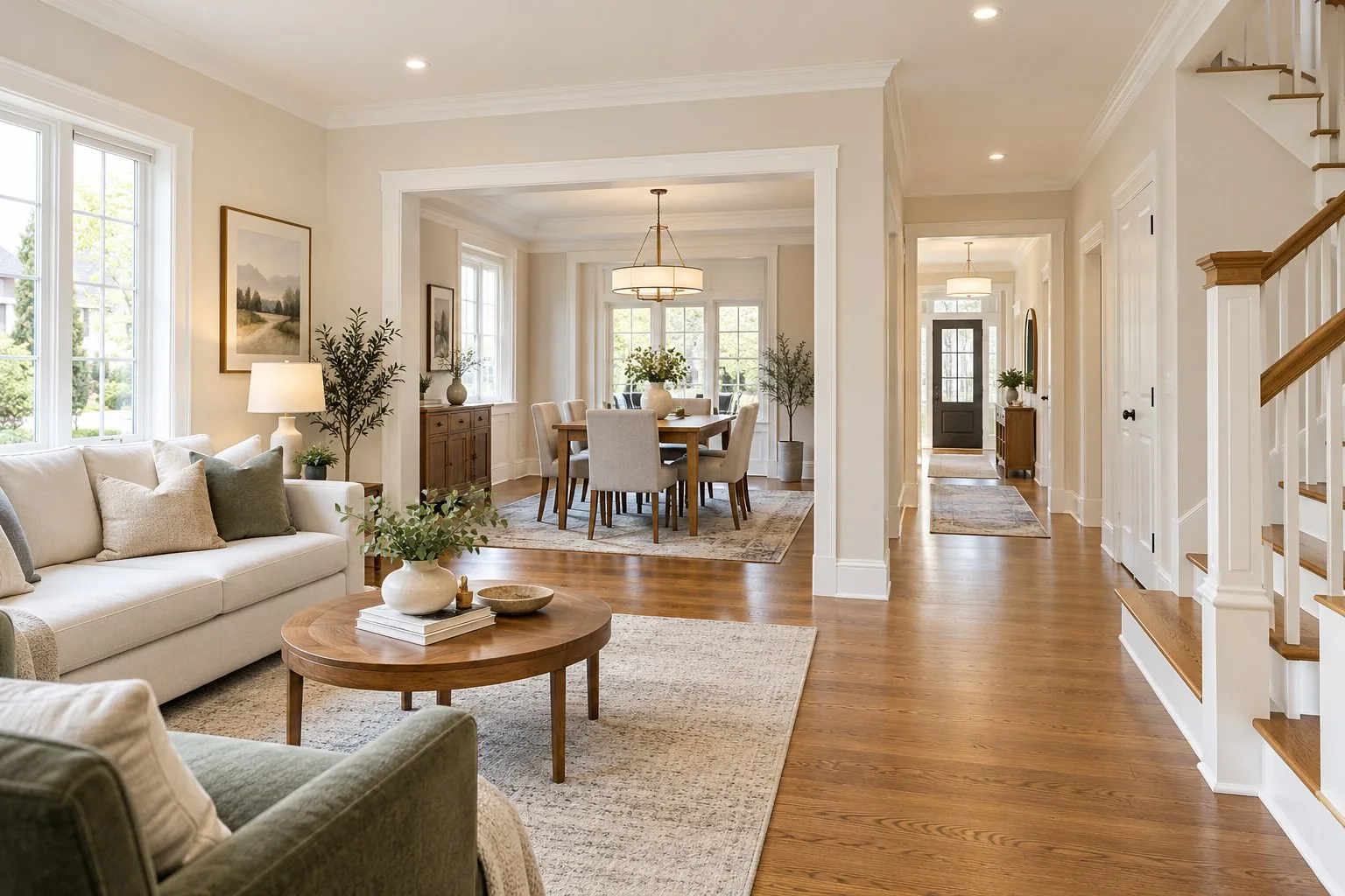 Full house painting Toronto — open concept interior transformation